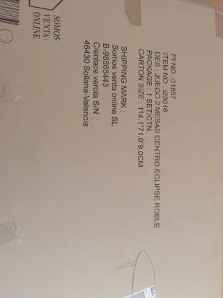 Mesa nido maciza roble. A ESTRENAR