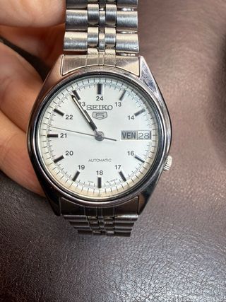 Seiko 7009-6000 Automatico Argento/Bianco