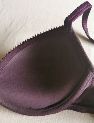 Sujetador Push Up Intimissimi Seda y Encaje Morado