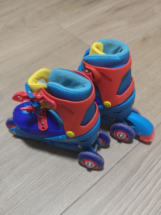 Patines en línea Moltó azules convertibles (31-34)