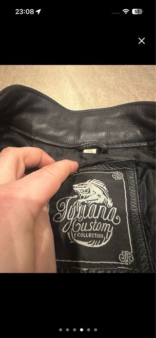 Chaleco de Piel Negro