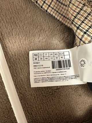 Mono NAF NAF cuadros Talla 40