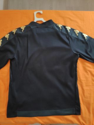 Sudadera Deportiva Kappa Negra y Dorada Hombre