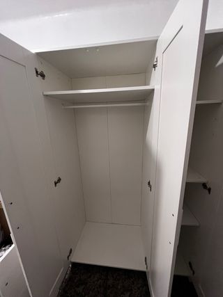 Conjunto Armario Ikea Blanco 3 Puertas y cama