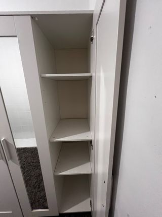Conjunto Armario Ikea Blanco 3 Puertas y cama