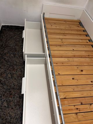 Conjunto Armario Ikea Blanco 3 Puertas y cama