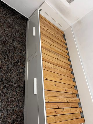 Conjunto Armario Ikea Blanco 3 Puertas y cama