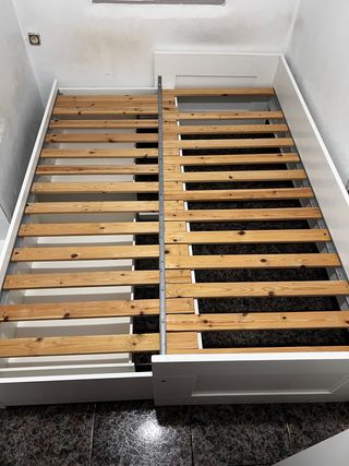 Conjunto Armario Ikea Blanco 3 Puertas y cama