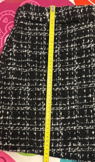 Falda pantalón tweed mujer