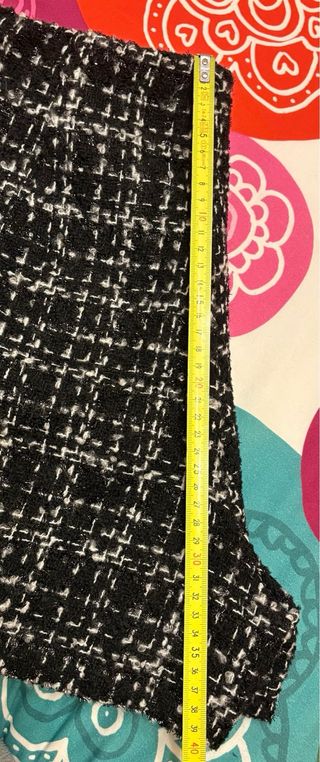 Falda pantalón tweed mujer