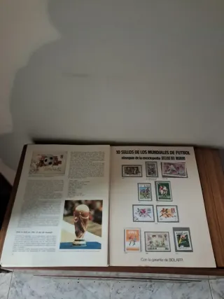 Libro Sellos Mundiales Fútbol Filatelia España 82