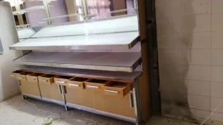 Vitrina expositora panadería