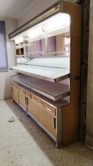 Vitrina expositora panadería