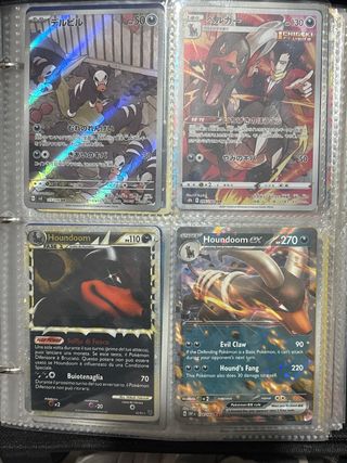 Houndour Base Pokémon Card tutte originali