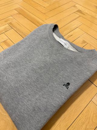 Sudadera Scalpers Gris Logo Calavera Talla L
