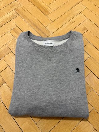 Sudadera Scalpers Gris Logo Calavera Talla L