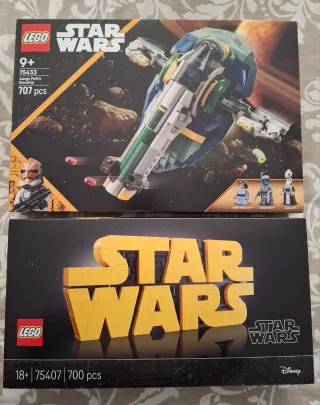 LEGO Star Wars Jango Fett's Starship 75433 + 75407