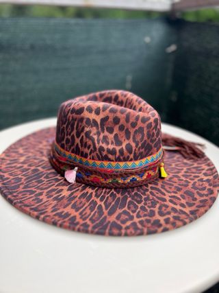 Cappello Boho Stile Fedora Maculato