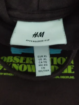 Felpa con cappuccio unisex marrone L65 spalle 68