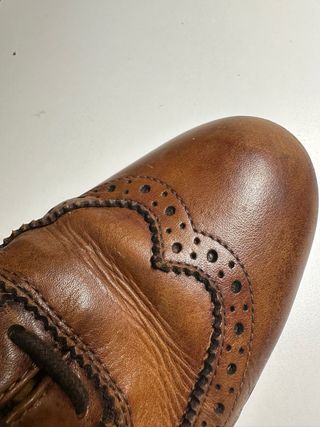 Zapatos ingles de cordones marrones