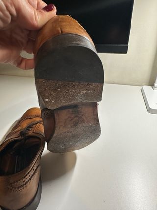 Zapatos ingles de cordones marrones