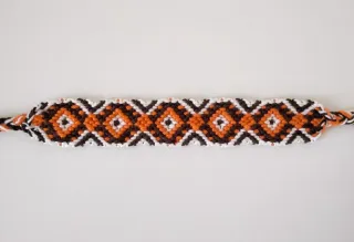 Bracciale macramè rombi