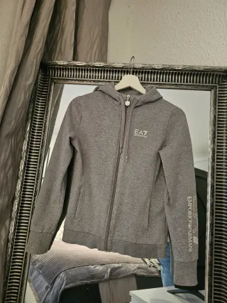 Sudadera Emporio Armani ORIGINAL Gris cremallera