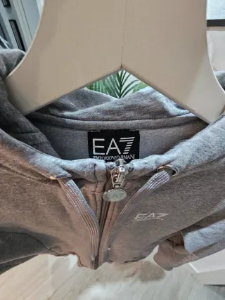 Sudadera Emporio Armani ORIGINAL Gris cremallera