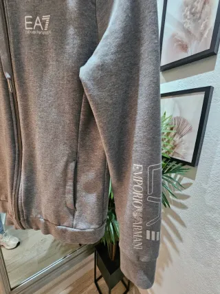 Sudadera Emporio Armani ORIGINAL Gris cremallera