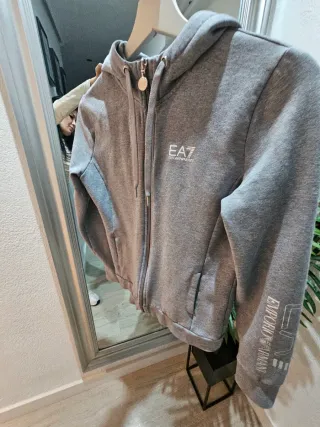 Sudadera Emporio Armani ORIGINAL Gris cremallera