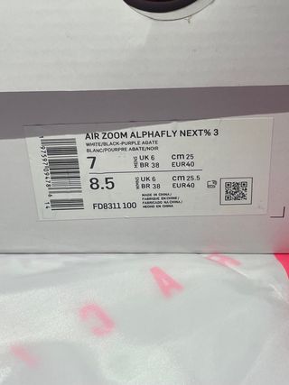 Nike Alphafly 3 Talla 40