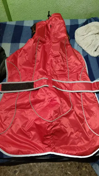 Chubasquero perro talla grande 5XL rojo