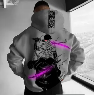 Sudadera One Piece Zoro Pintada a Mano