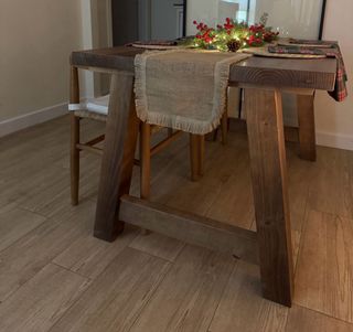 Mesa comedor madera maciza rústica