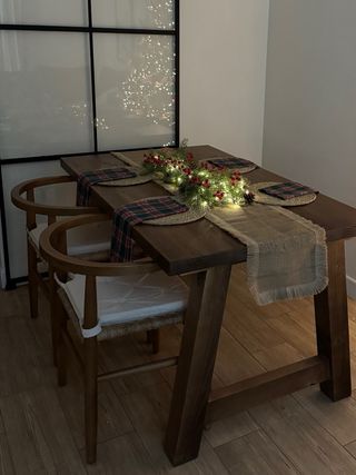 Mesa comedor madera maciza rústica