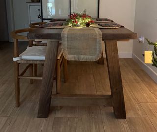 Mesa comedor madera maciza rústica