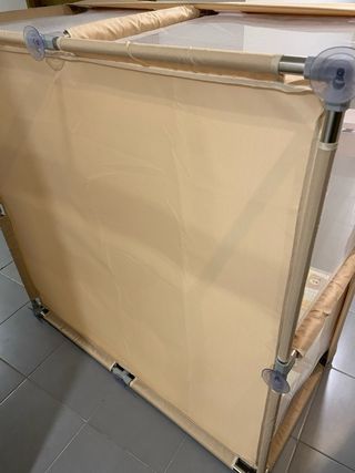 Parque infantil cuadrado 120x120cm con alfombra