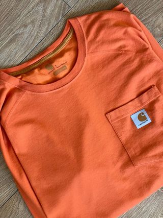 Camiseta Carhartt Manga Larga Naranja Talla L