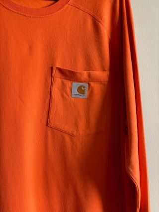 Camiseta Carhartt Manga Larga Naranja Talla L