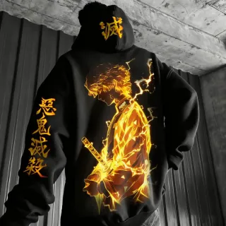 Sudadera Demon Slayer Pintada a Mano