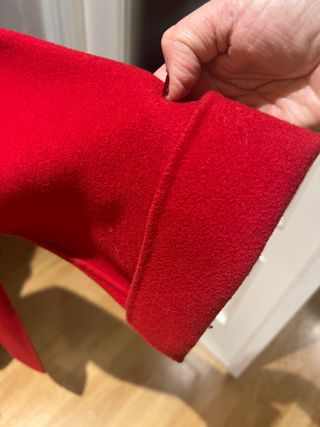 Abrigo Rojo Zara Talla M