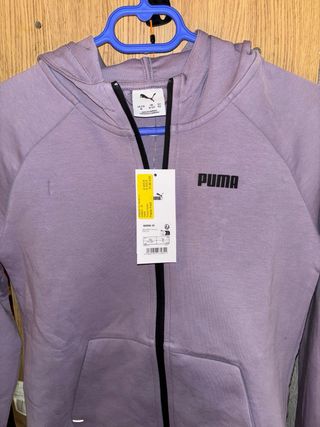 Sudadera Puma con capucha morada