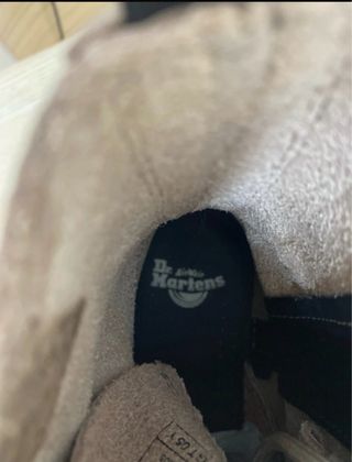 Botas Dr. Martens Beige Piel Cremallera