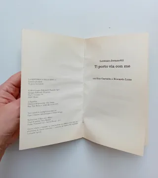 Ti porto via con me di Lorenzo Jovanotti