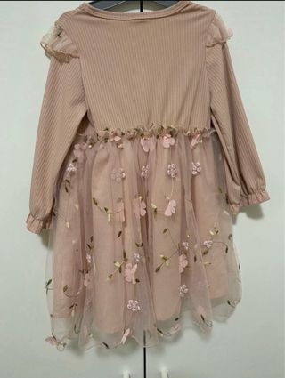 Vestito bambina cerimonia gonna tutù fiori