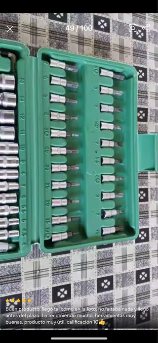 Juego de carraca 46 piezas