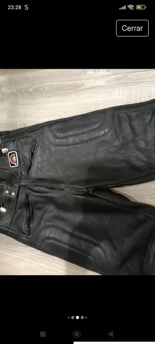 Pantalón Cuero Mototecnica Vintage Talla 52
