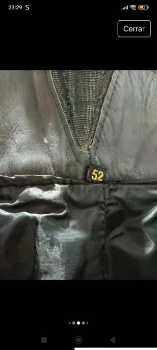 Pantalón Cuero Mototecnica Vintage Talla 52