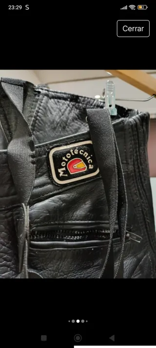 Pantalón Cuero Mototecnica Vintage Talla 52