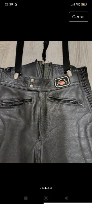 Pantalón Cuero Mototecnica Vintage Talla 52